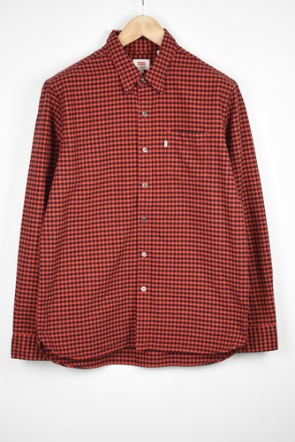 Check Plaid Pocket Logo Button Up 