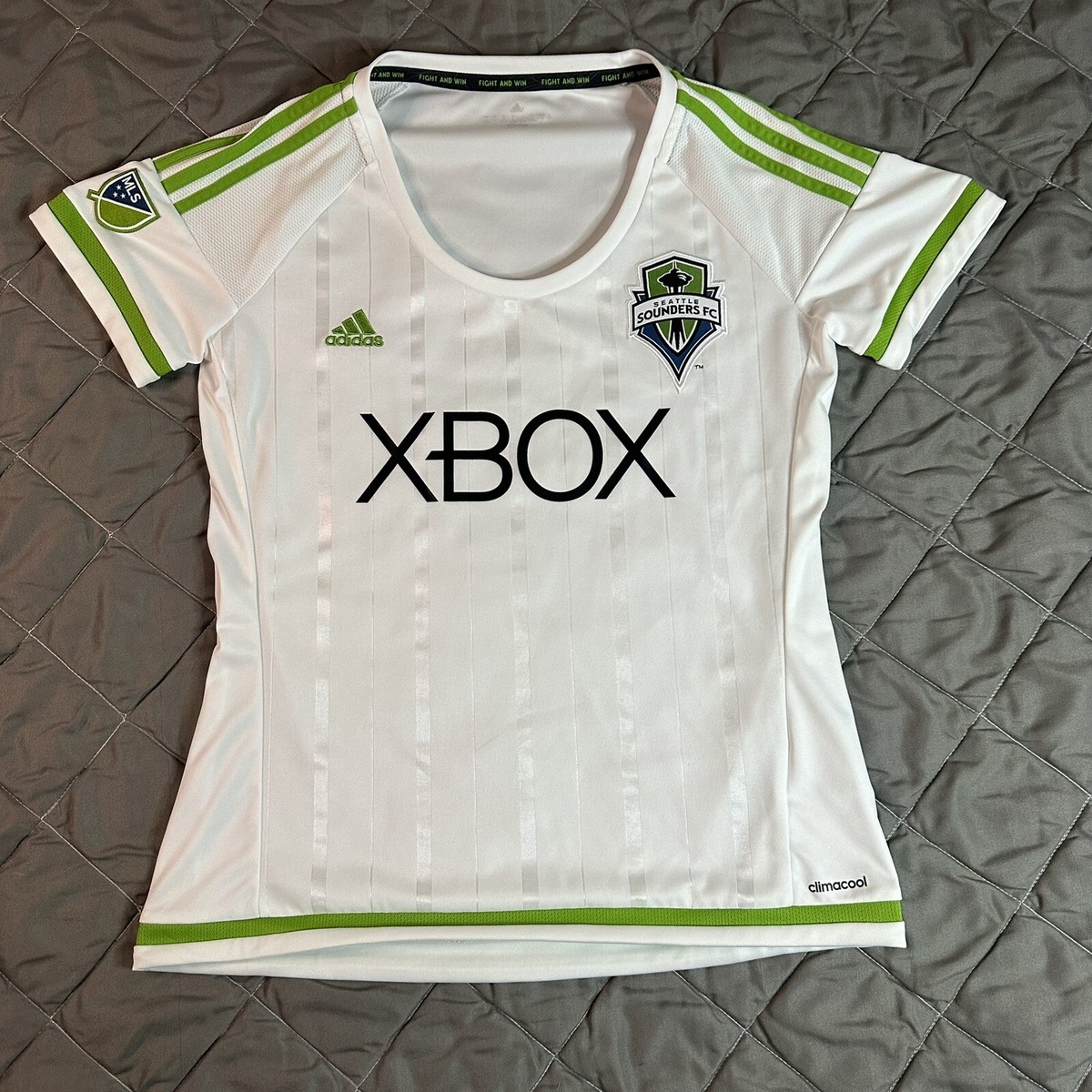 Adidas Seattle Sounders FC Jersey Womens Large White Green