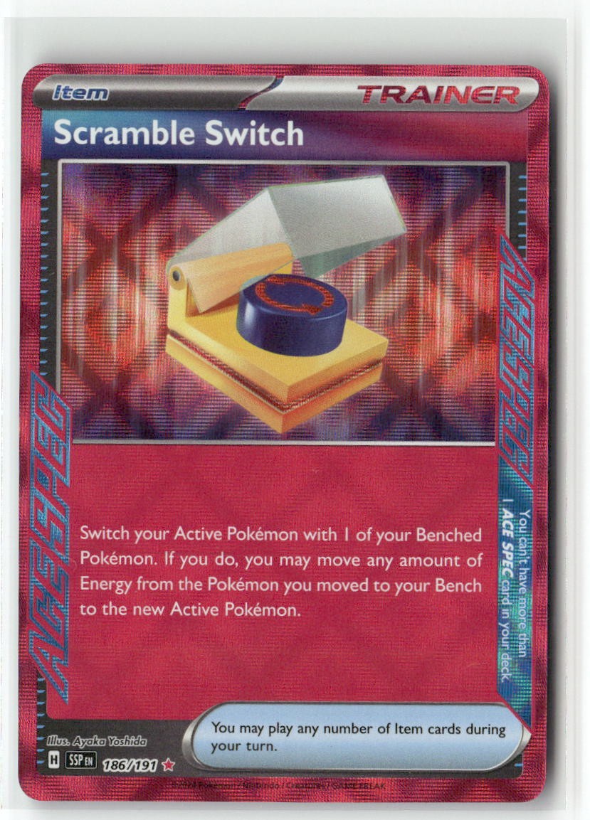 Scramble Switch ACE SPEC Rare SV08: Surging Sparks 186/191 NM