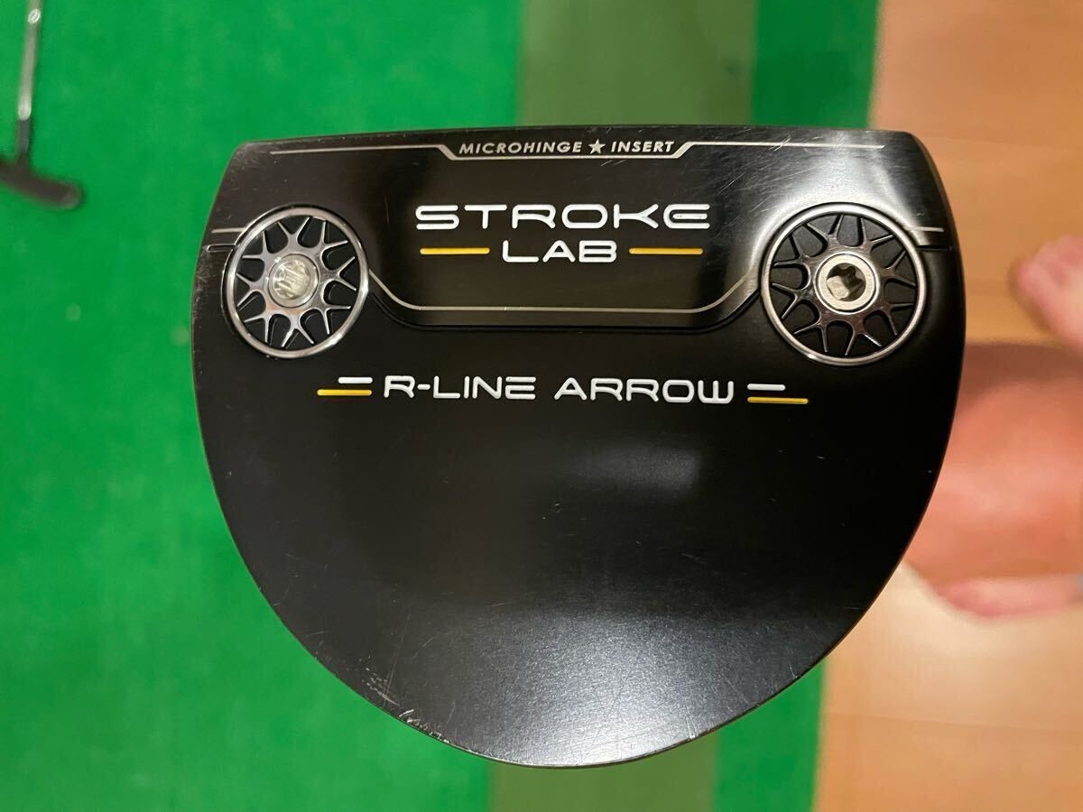 Odyssey Stroke Lab Black R Line Arrow 34 Inch Putter with Cover
