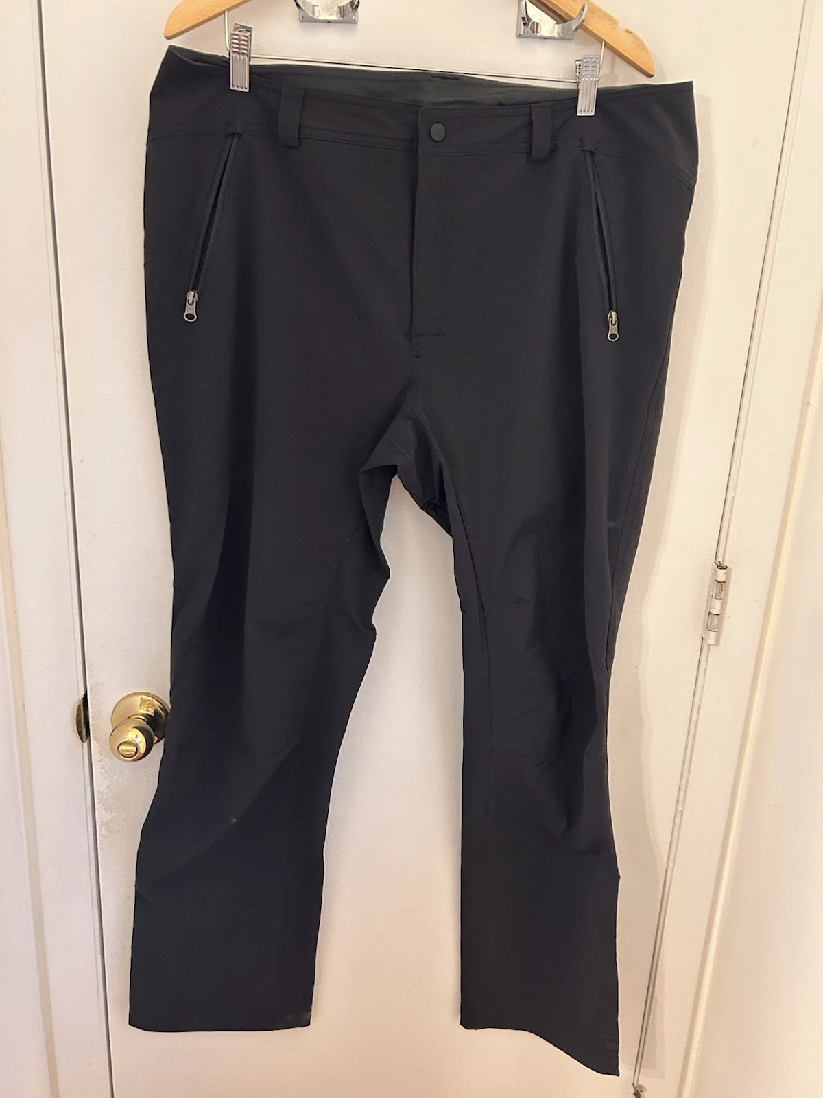 Rei Soft Shell Pants 40W 34L Ankle Zip Pockets Zip Outdoor, Fishing, Hiking Men