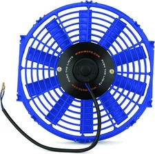 Mishimoto Blue 12 Inch Electric Fan 1150 Cfm Slim Reversible Cooling Fan