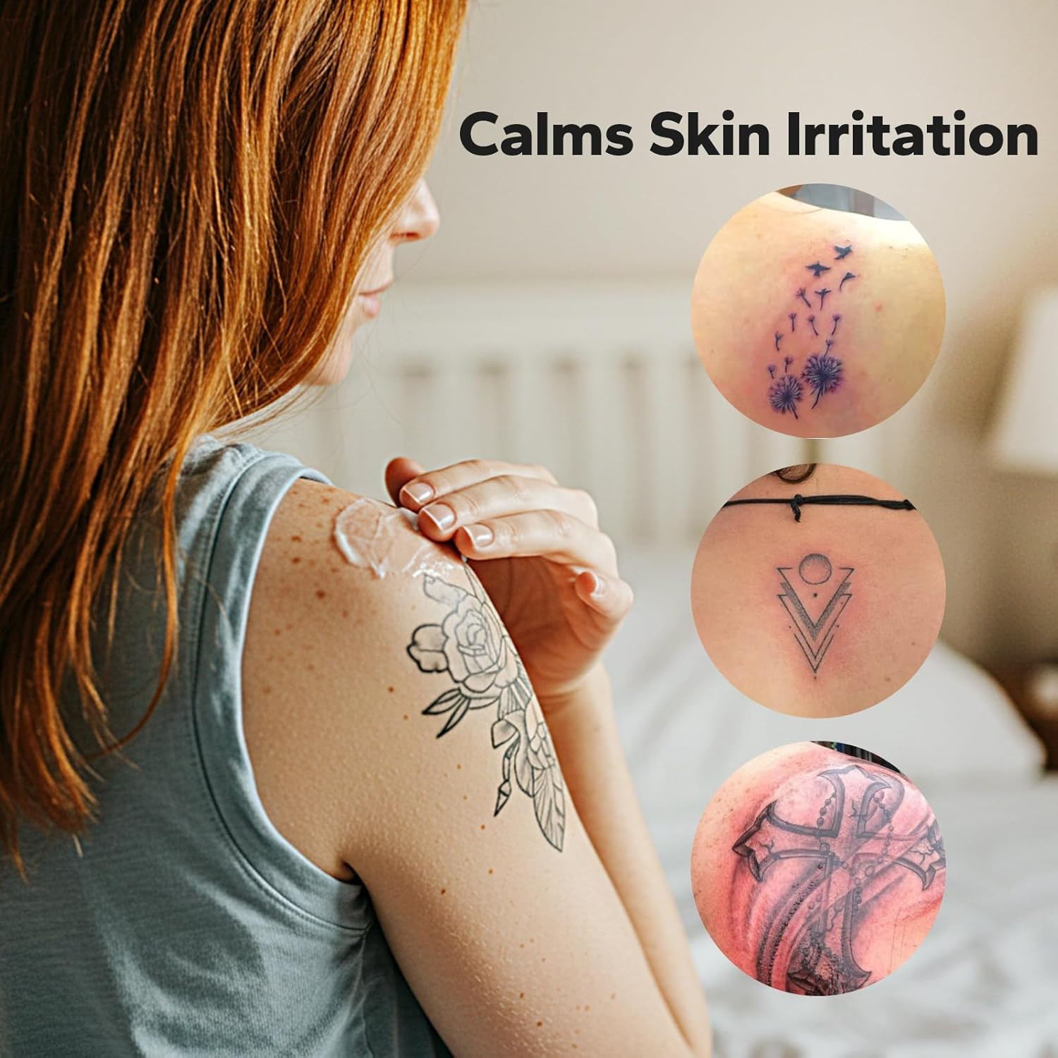 Tattoo Aftercare Balm (4.23 Oz), Tattoo Balm, Natural Shea Butter Formula Tattoo