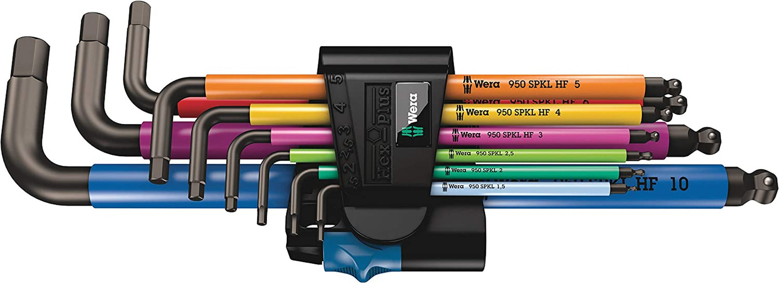 Set Brugole Wera Multicolore 05022210001 | Chiavi Professionali Hex-Plus
