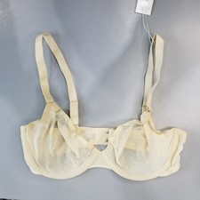 NWT Cuup Bra The Plunge Mesh Pearl Sz 34D