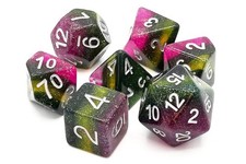 Old School 7 Piece DnD RPG Dice Set Gradients Grapevine