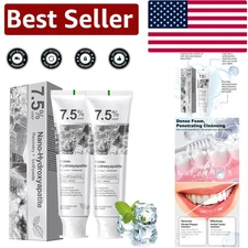 Deep Cleaning Hydroxyapatite Toothpaste - Fluoride-Free, 2-Pack for Fresh Breath