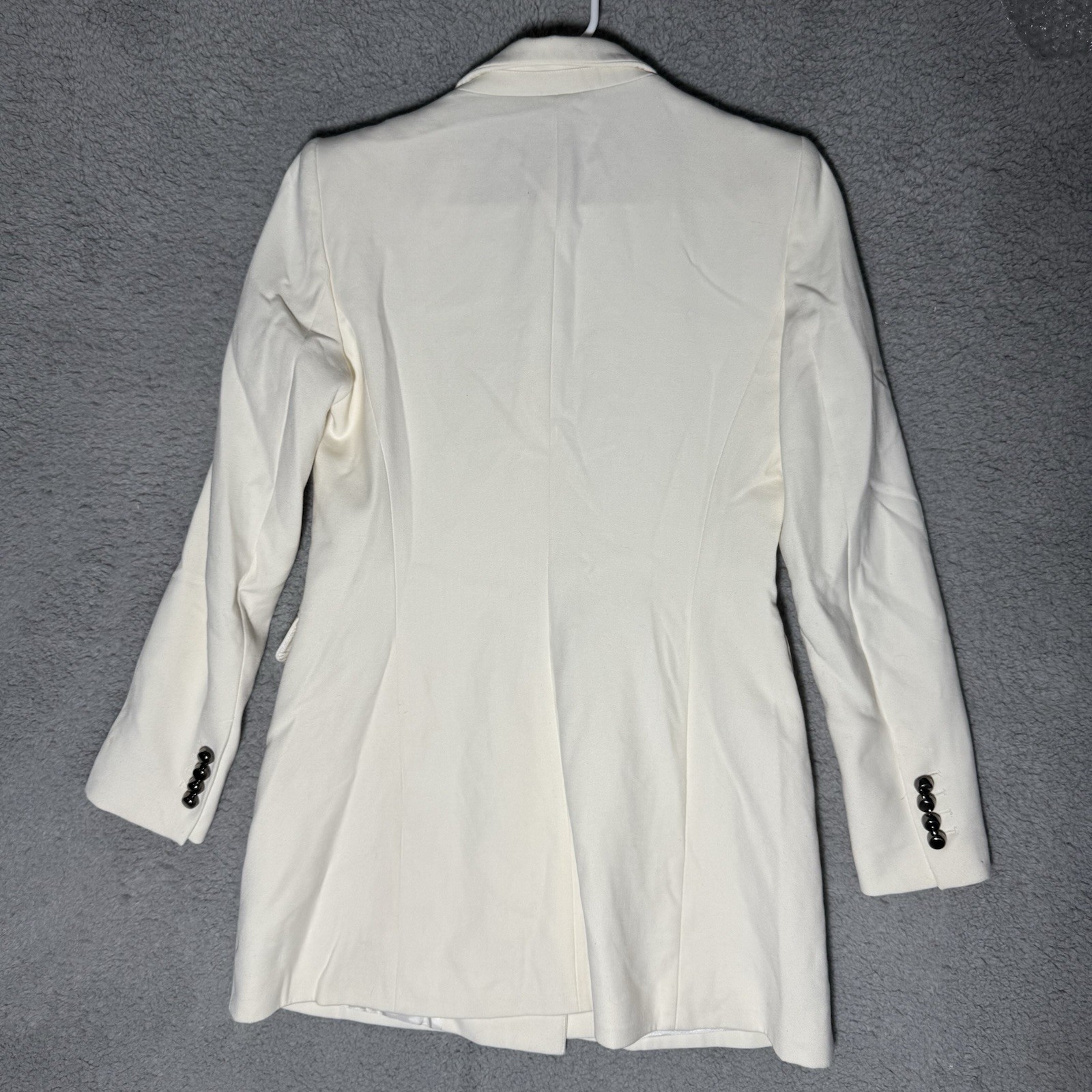 Zara Basic Collection Tailored Ivory Double-Breas… - image 5