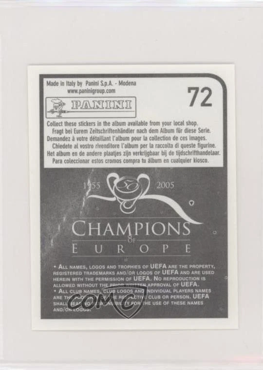 2005 Panini Champions of Europe 1955-2005 Andres Iniesta #72 Rookie RC - Image 2 of 2