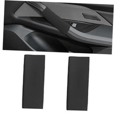 2PCS Car Grab Handle Cover, Anti-Scratch Auto Inner Front Rear Door Pull Black