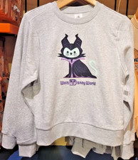 2026 Disney Parks Halloween Malificent Cat Sweatshirt Small S Pullover