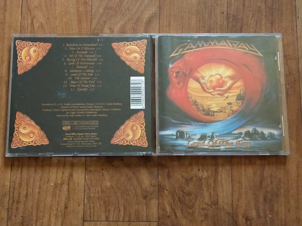 Gamma Ray- Land Of The Free, Repress-CD 1995 (Iron Savior, Blind Guardian)