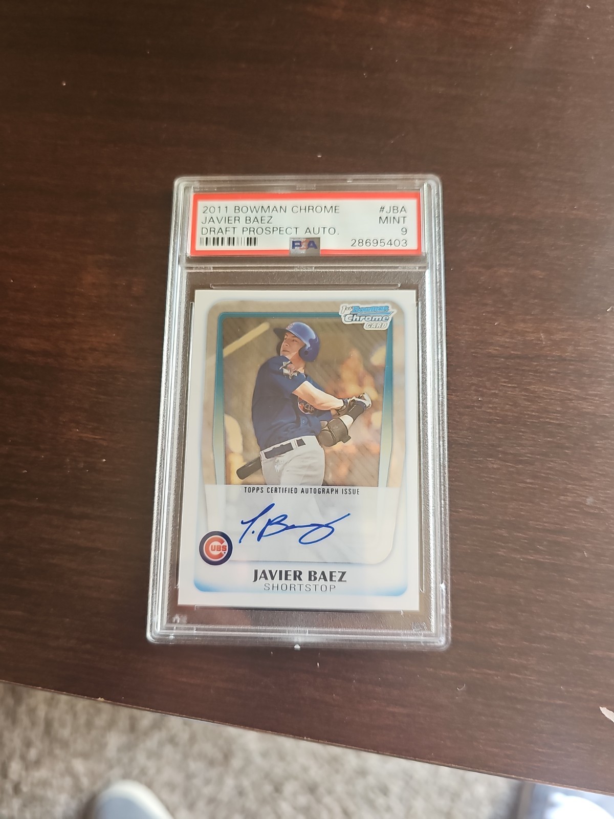 2011 Bowman Draft Chrome Auto Javier Baez  PSA 9 BCAP-JBA