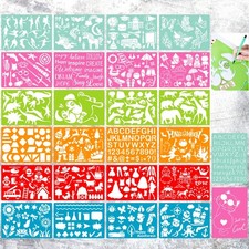 CZONG 26 Pieces 10 x 7 Inch Drawing Stencil Set for Kids Over 400 10x7 inches