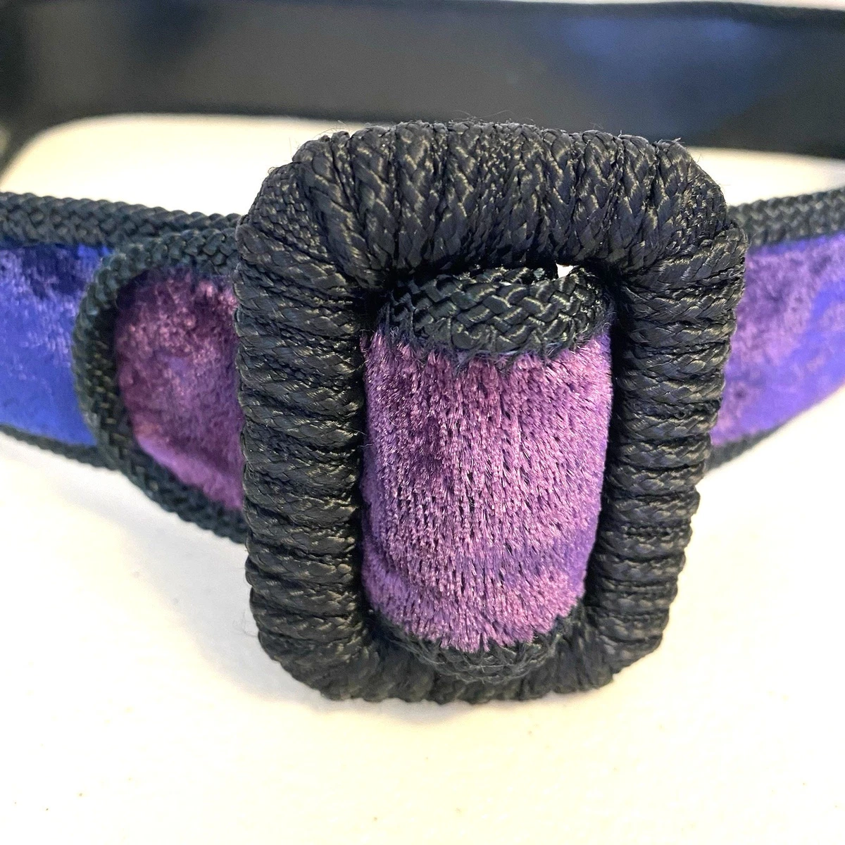 LUSCIOUS ROYAL PURPLE VELVET BELT, LARGE Royal Purple Belt - Etsy main image 2
