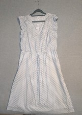 Gap Women's Swiss Dot Ruffle Cap Sleeve Midi Dress Large NWT