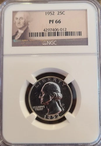 1952-S Washington Quarter Proof PF66