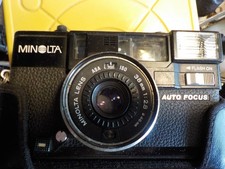 Minolta HI-Matic AF2 35mm Camera, with 38mm F/2.8 Lens Parts/Repair 