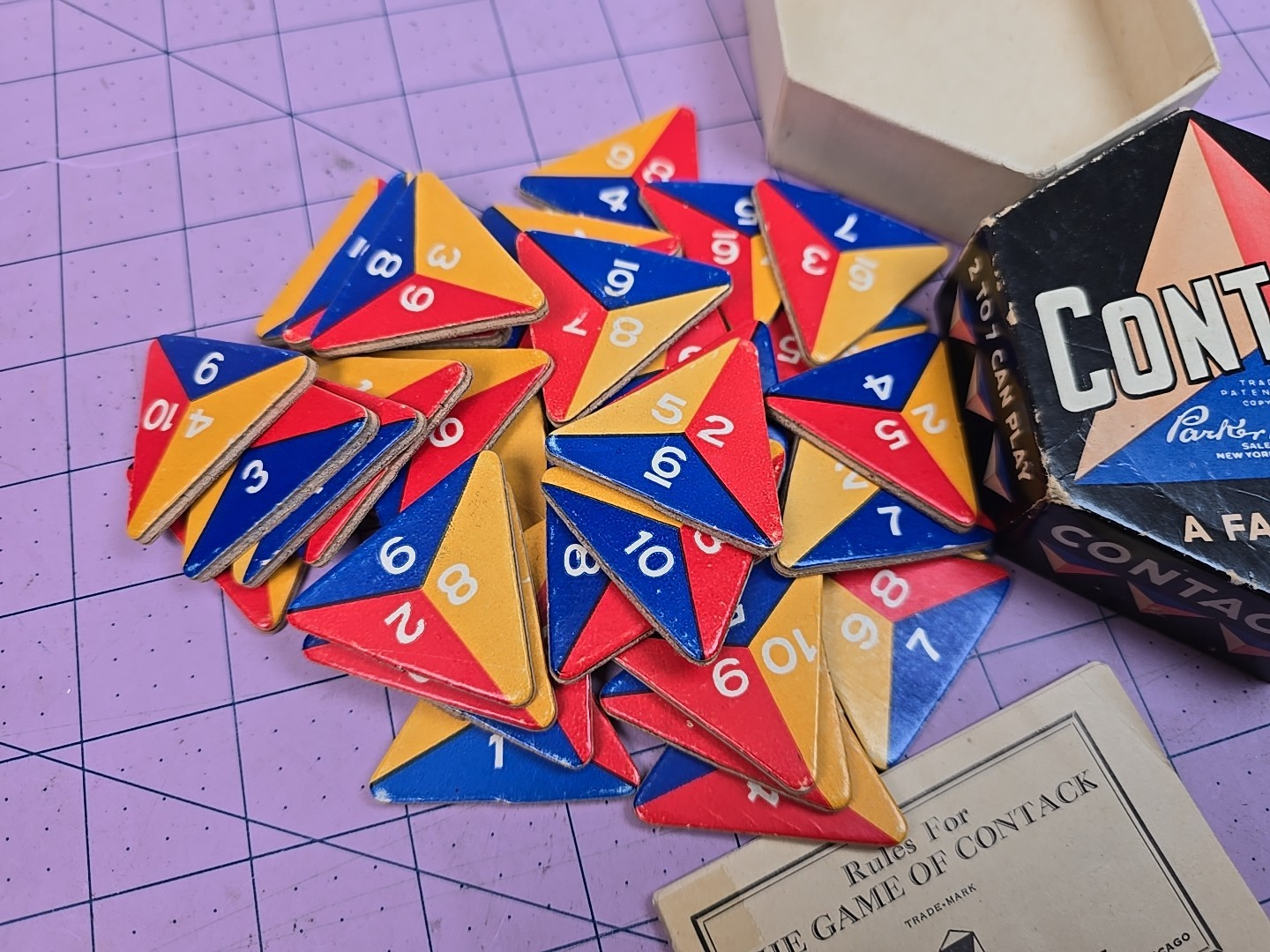 CONTACK Game Parker Brothers Complete 36 Pieces with Instructions ...