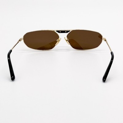 NEW BB0245S 003 BALENCIAGA WOMEN SUNGLASSES GOLD BROWN BB 0245S 003 EYEWEAR Balenciaga Women AUTHENTIC Sunglasses Gold Brown Geometric  main image 2