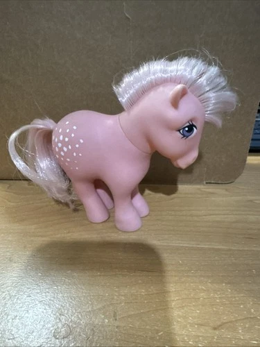 VTG My Little Pony G1 BLOSSOM COTTON CANDY 1982 Hong Kong HASBRO Pink & White