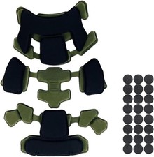 Tactical Helmet Protective Pads Universal Repl Color: Second Gen Green Black 