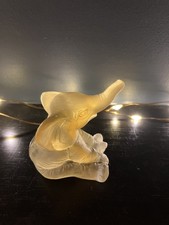 Daum France - Pâte De Verre Crystal Seated Elephant