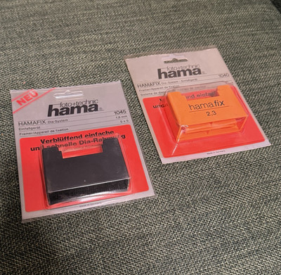 Hama HAMAFIX Dia-System Slide Mounting System 1040/1045 Universal Black/Orange
