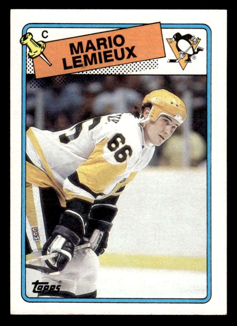 1988 Topps Mario Lemieux Pittsburgh Penguins 1 EX XX9977