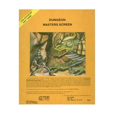TSR AD D 1st Ed Dungeon Master's Screen 6th Bag VG 