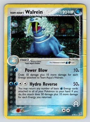 Holofoil Team Aqua's Walrein 6/95 Team Magma vs Team Aqua