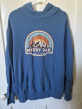 Mossy Oak Hooded Pullover Sweatshirt Size L