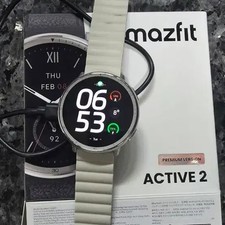 Amazfit Active 2 Smartwatch Premium Version with Silicone Band