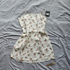 Reformation Ava Floral Linen Minidress. Size 10 New with Tags