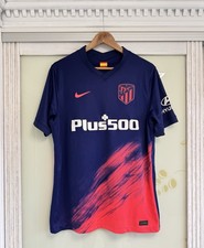 Camiseta de fútbol visitante Atlético de Madrid 2021-2022 camiseta talla L para hombre