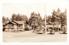 Eagle River WI Wisconsin View of Jack O' Lantern 1940s RPPC Photo Postcard COPY