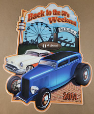 2014 MSRA Back to the 50&rsquo;s Weekend Tin Sign Minnesota Street Rod Association