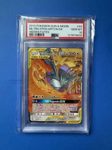 Moltres Zapdos Articuno GX 102/173 Tag Team All Stars PSA 10 Hidden Fates