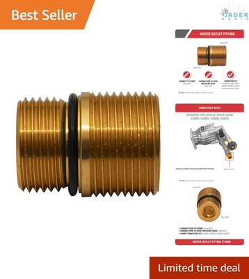 #ad Cleaning Water Outlet Fitting Aluminum Gold Pressure Washer Pump Replacement $25.97
