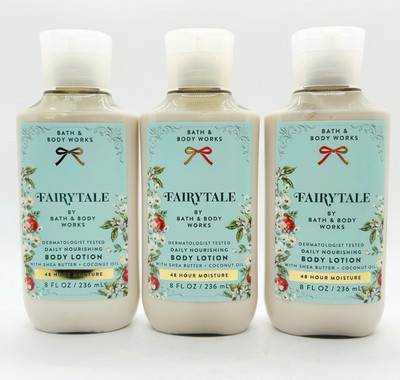 3-Pack Bath & Body Works FAIRYTALE Nourishing Daily Body Lotion 8 fl.oz