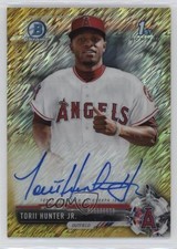 2017 Bowman Chrome Prospect Gold Shimmer Refractor 1/50 Torii Hunter Jr Auto 4z8