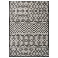 Teppich Terrasse Camping Outdoor DraußEn Vorzelt Flachgewebe 120X170 Cm Schwarz
