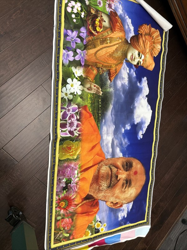 Swaminarayan  Fabric Painting 5’9”x35”
