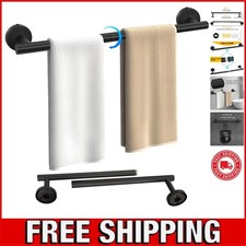 Modern Brushed Nickel Towel Bar Rail Stainless Steel Wall Mounted Bathroom Hang