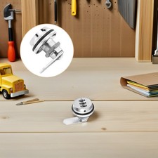 Keyless Silver Cam Combination Lock with 3 Dials for Home Doors Drawers