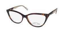 NEW OSCAR DE LA RENTA OSL 751 EYEGLASS FRAME FULL-RIM WOMENS PLASTIC 215 CAT EYE