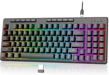 Redragon K517 Pro Wireless Gaming Keyboard, RGB Backlit Tri-Mode BT/2.4GHz/USB-C