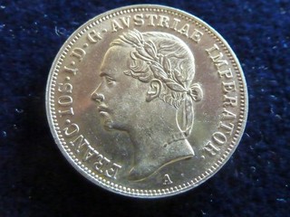 20 Kreuzer 1852 A "Linkskopf" !! Franz Josef I. Silber vz !! vz !! RRR