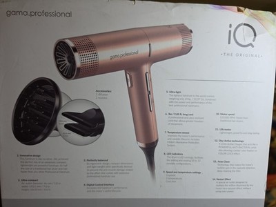 GA.MA IQ Perfetto Rose Gold Professional Hair Dryer