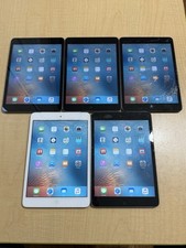 5x Lot Apple iPad Mini 1st Gen Cracked Screen Still Work 036 